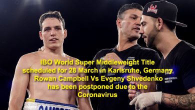 Photo of IBO Super middleweight title fight postponed!!