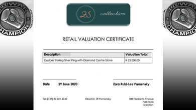 Photo of Valuation Certificate for Final.