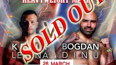 Photo of Heavyweight Mania featuring Kevin Lerena vs Bogdan Dinu sold out!!