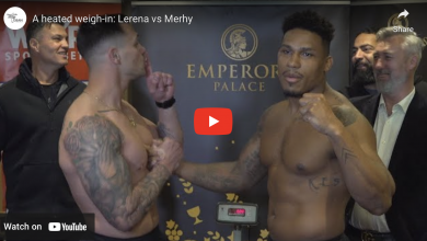 Photo of A heated weigh-in: Lerena vs Merhy