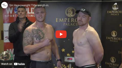 Photo of SA Heavyweight Title weigh-in