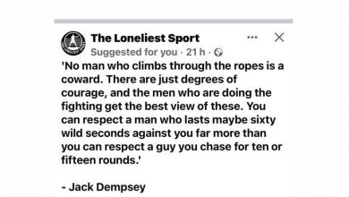 Photo of Wise words from the great Jack Dempsey.